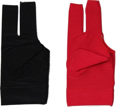 

Billiedge Combo of Black And Red Nail Cut Billiard Gloves (, Multicolor