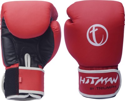 

Hitman By Triumph Force Synthetic PU Boxing Gloves (Free Size, Red)