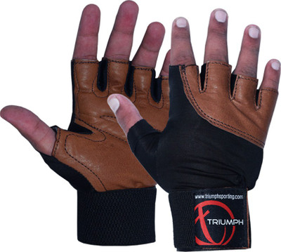 

Triumph Scorpion Gym & Fitness Gloves (L, Black, Brown)