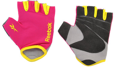 

REEBOK RAGL 11134MG Gym & Fitness Gloves (, Pink, Yellow