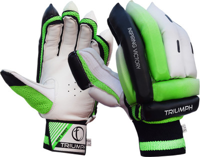 

Triumph Hot Shot Batting Gloves (Youth, White, Green), Green;white