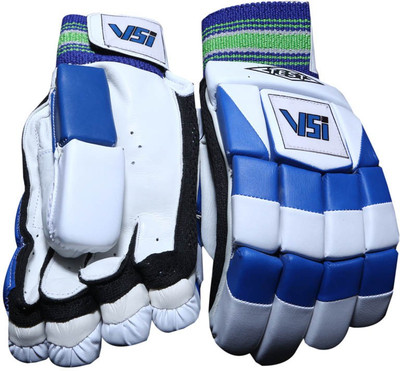 

VSI Gloves 3 Batting Gloves (Free Size, White, Blue), Blue;white