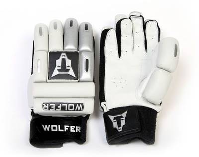 Wolfer Feather Weight (Right Hand) Batting Gloves (Men, Silver, W...