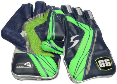 

SS Platino Wicket Keeping Gloves (Men, Blue, Green)