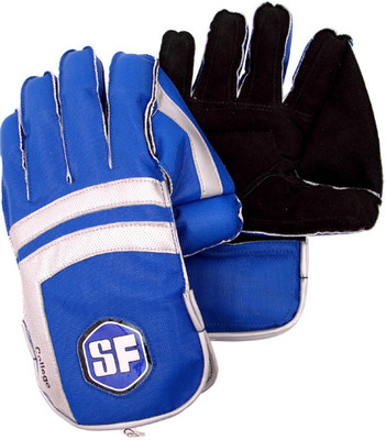 

Stanford College Wicket Keeping Gloves (Men, White, Black), Black;white