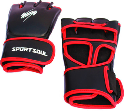 

SportSoul MMA Cross Cuffs Boxing Gloves (L, Black, Red)