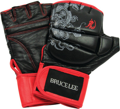 

Bruce Lee Dragon Grapping Boxing Gloves (XL, Red, Black), Black;red