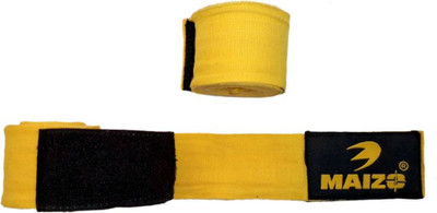 Maizo Stretchable 100 Inches Hand Wraps Wrist Support (S, Yellow)