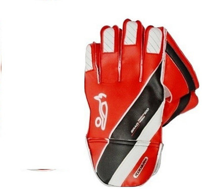 Kookaburra BH 100 Wicket Keeping Gloves (Men, Red, White, Black), Black;red;white