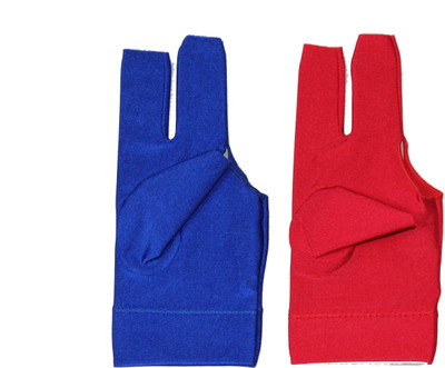 

Billiedge Combo of Blue And Red Nail Cut Billiard Gloves (Free Size, Multicolor)