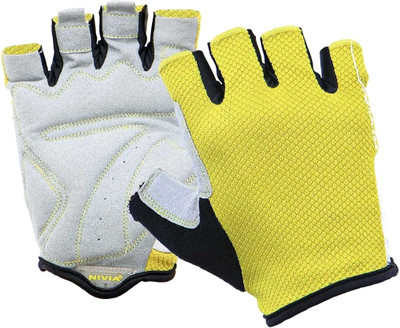 

Nivia Cromo Gym & Fitness Gloves (, White, Yellow, Multicolor