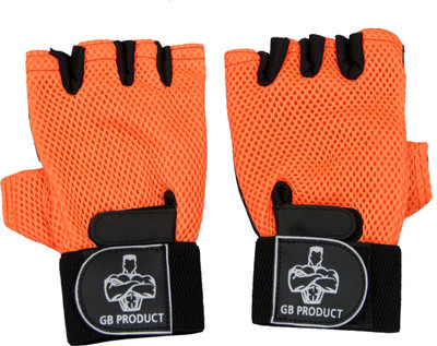 

GB TOP GRADE Gym & Fitness Gloves (Free Size, Orange)