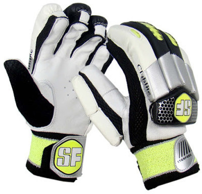 

Stanford Club Lite Pro Boys Batting Gloves (S, White, Black, Silver), Multicolor