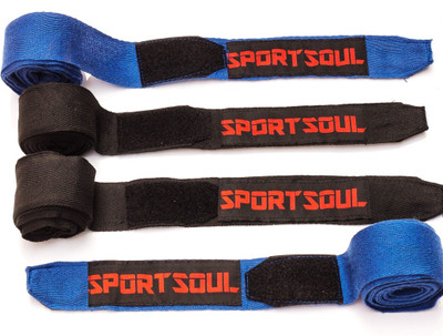 

SportSoul Cotton Boxing Gloves (Men, Blue, Black), Black;blue