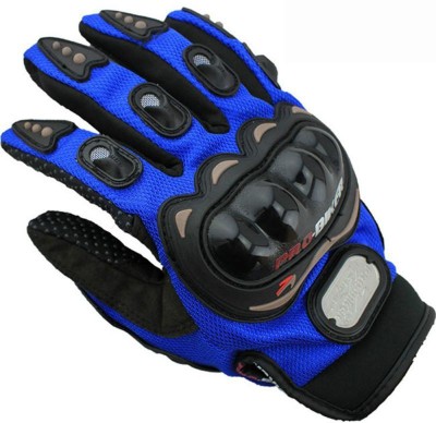 meenu arts PRO-BIKER-Blu-M-XL-21 Riding Gloves(Blue)