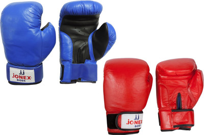 

JJ Jonex SUPER QUALITY Boss with velcro Boxing Gloves (S, Red, Blue), Blue;red