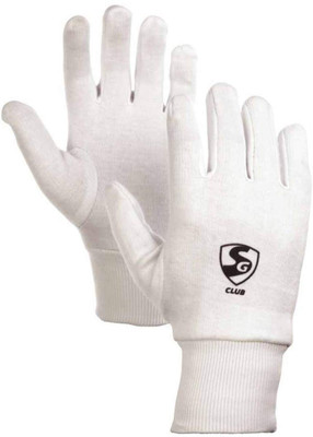 

SG Club Batting Gloves (Men, White), Multicolor
