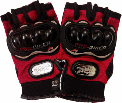 

Probiker Half Cut Driving Gloves (, Red, Black, Black;red