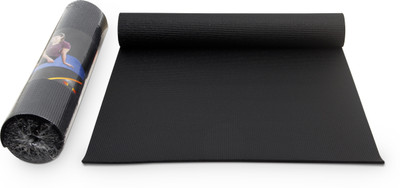 Burn Black 6mm Black 6 mm Yoga Mat