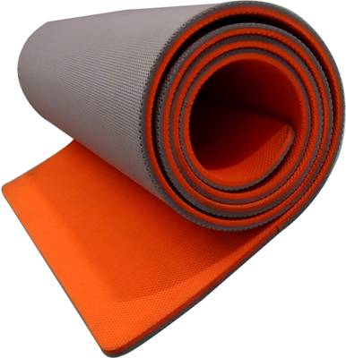 Aerolite Double Colour Mat Orange, Grey 10 mm Yoga Mat