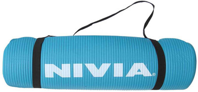 

Nivia NBR Exercise Mat 180 X 60 X 1 Cm Blue ( YM-443 ) Blue 4 mm Yoga Mat