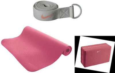 

Nike ESSENTIAL YOGA KIT Multicolor Free mm Yoga Mat, Pink
