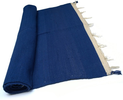 

Girirajji Cotton Yoga and Exercise Mat(Blue