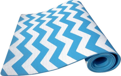 

Aerolite ZIG ZAG 28 X 78 Blue 12 mm Yoga Mat, Blue;light