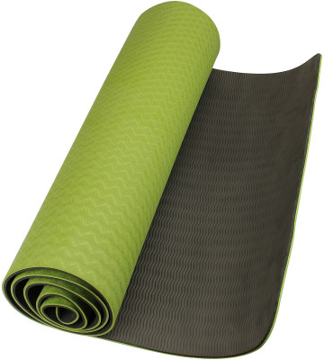 

Neo Gold Leaf Eco Friendlt Tpe Yogamat 06 Multicolor 6 mm Yoga Mat, Black;green