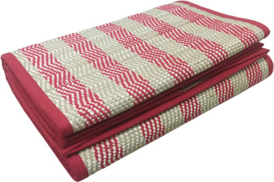 

Rope International Banana Fiber - Chevron - Foldabale mat Multicolor 3 mm Yoga Mat, Beige;red