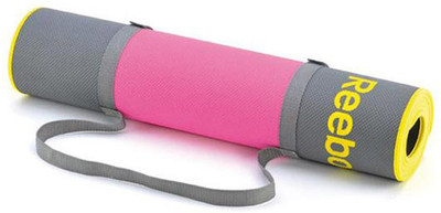 

REEBOK Premium Multicolor Yoga Mat, Grey;pink