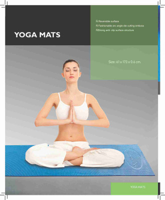 

Eurotex Reversible Multicolor 6 mm Yoga Mat, Red;black