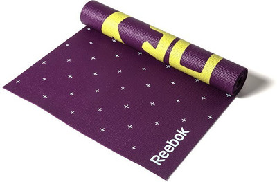 

REEBOK Double Sided Multicolor 4 mm Yoga Mat, Purple;white