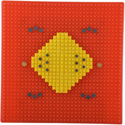 

ACUPRESSURE New foot Mat Multicolor 3 mm Accupressure Mat, Blue;gray;red;yellow