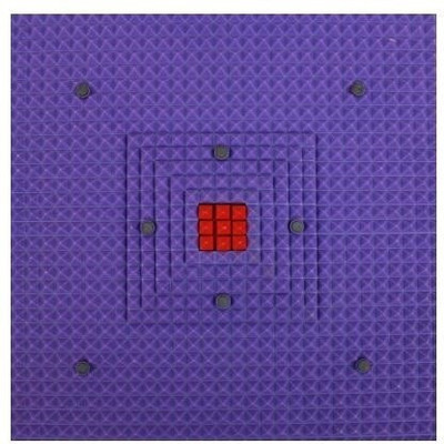 

Acs Acupressure Deluxe Multicolor 38 mm Yoga Mat, Blue;yellow