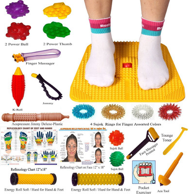 

Super India Store Acupressure Mat Yellow Yellow 4 mm Yoga Mat