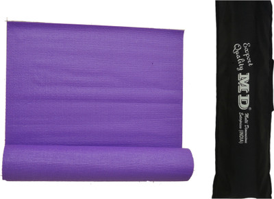 

MD Yoga Mat ( 6 MM ) with Cover for Purple 6 mm Exercise & Gym Mat