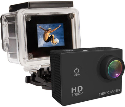 View DBPOWER Waterproof Action Sports and Action Camera(Black 12 MP) Price Online(DB Power)