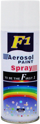 F1 White Spray Paint 450 ml(Pack of 1) available at flipkart for Rs.129