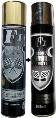 

F1 GOLD & CHROME Spray Paint 300 ml(Pack of 2)