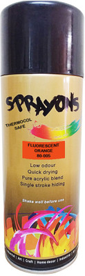 

Sprayons Premium Sprays Fluroscent Orange Spray Paint 400 ml(Pack of 1)
