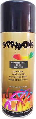 

Sprayons Graphite Grey (RAL 7024) Spray Paint 400 ml(Pack of 1)