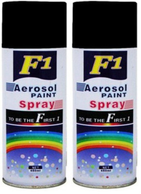 

F1 PREMIUM BLACK Spray Paint 450 ml(Pack of 2)