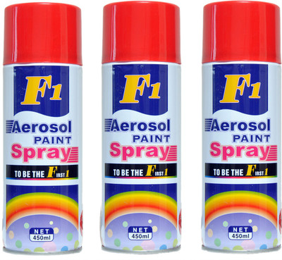 

F1 PREMIUM RED Spray Paint 450 ml(Pack of 3)