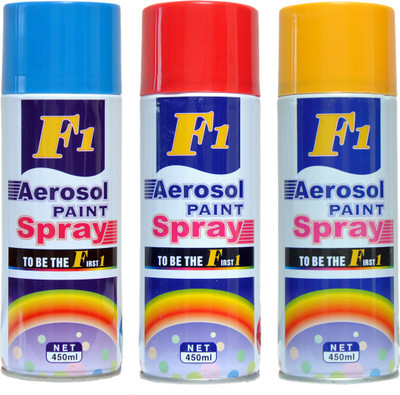 

F1 PREMIUM SHINE Multicolor Spray Paint 900 ml(Pack of 3)