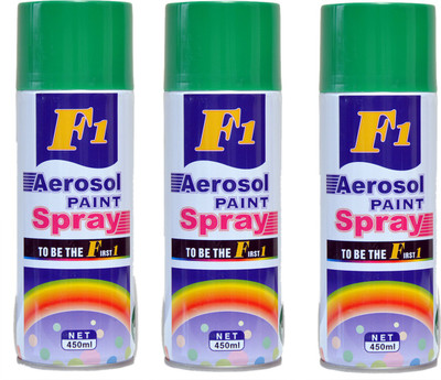 

F1 SHINE GREEN Spray Paint 450 ml(Pack of 3)