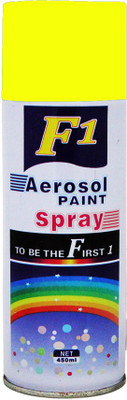 71% OFF on F1 Yellow Spray Paint 450 ml(Pack of 1)
