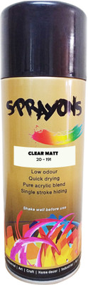 

Sprayons Clear Matt Spray Paint 400 ml(Pack of 1)