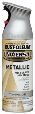 Rust-Oleum Universal Titanium Silver Spray Paint 312 ml(Pack of 1)