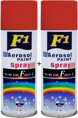 F1 RED Spray Paint 450 ml(Pack of 2)